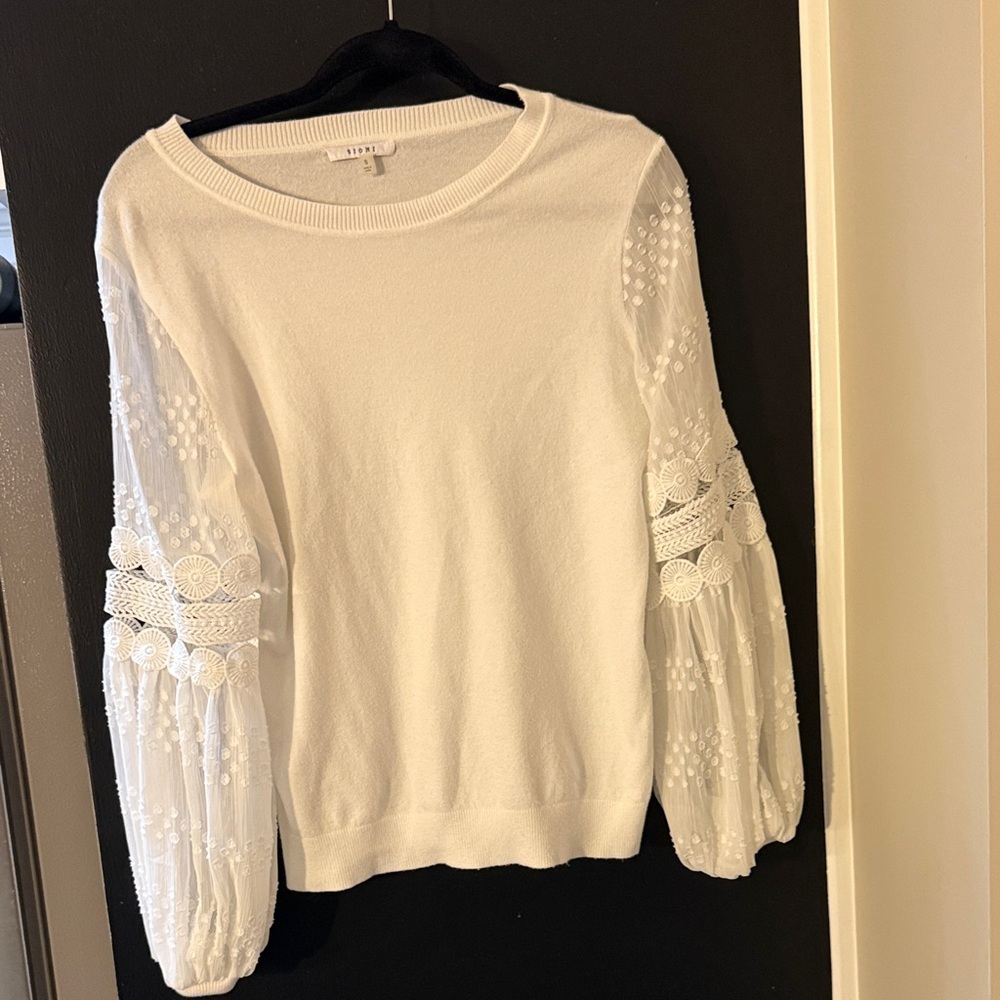 Sioni Ivory Knit Top